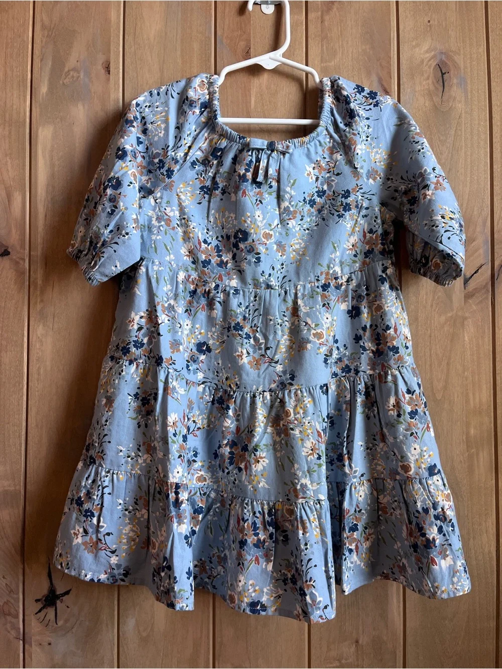 Gymboree Girls' Blue Floral Tiered Dress - NWOT - size 5T